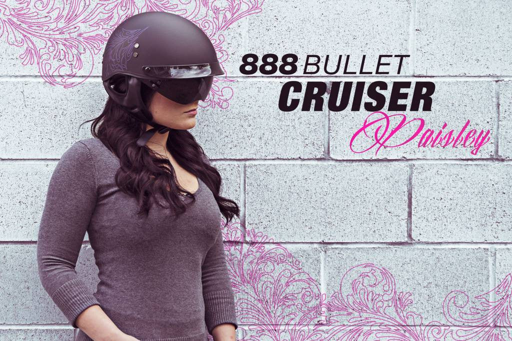 Excited To Share The Women's Paisley 888 Half Helmet