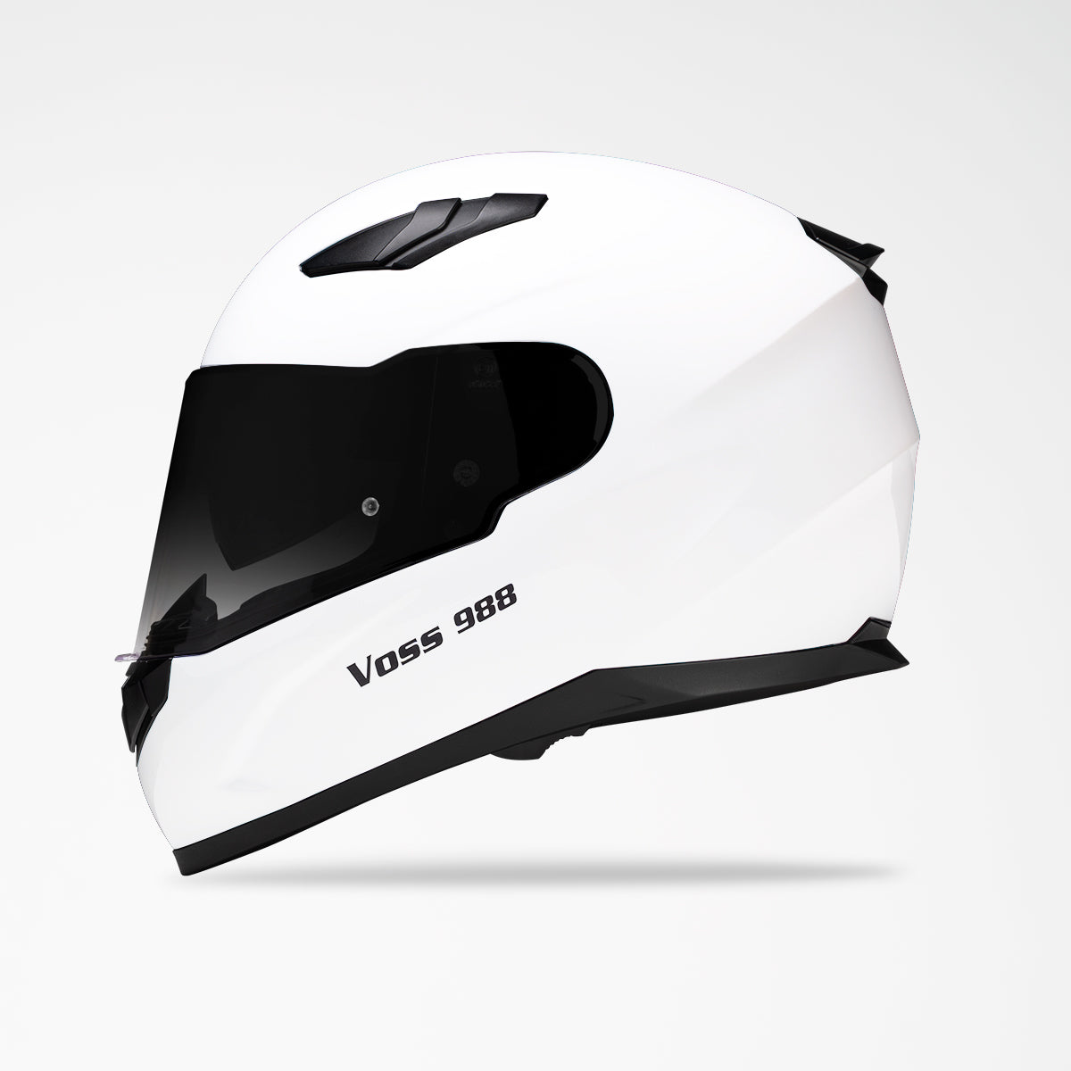 Voss 988 Moto-1 Gloss White Helmet