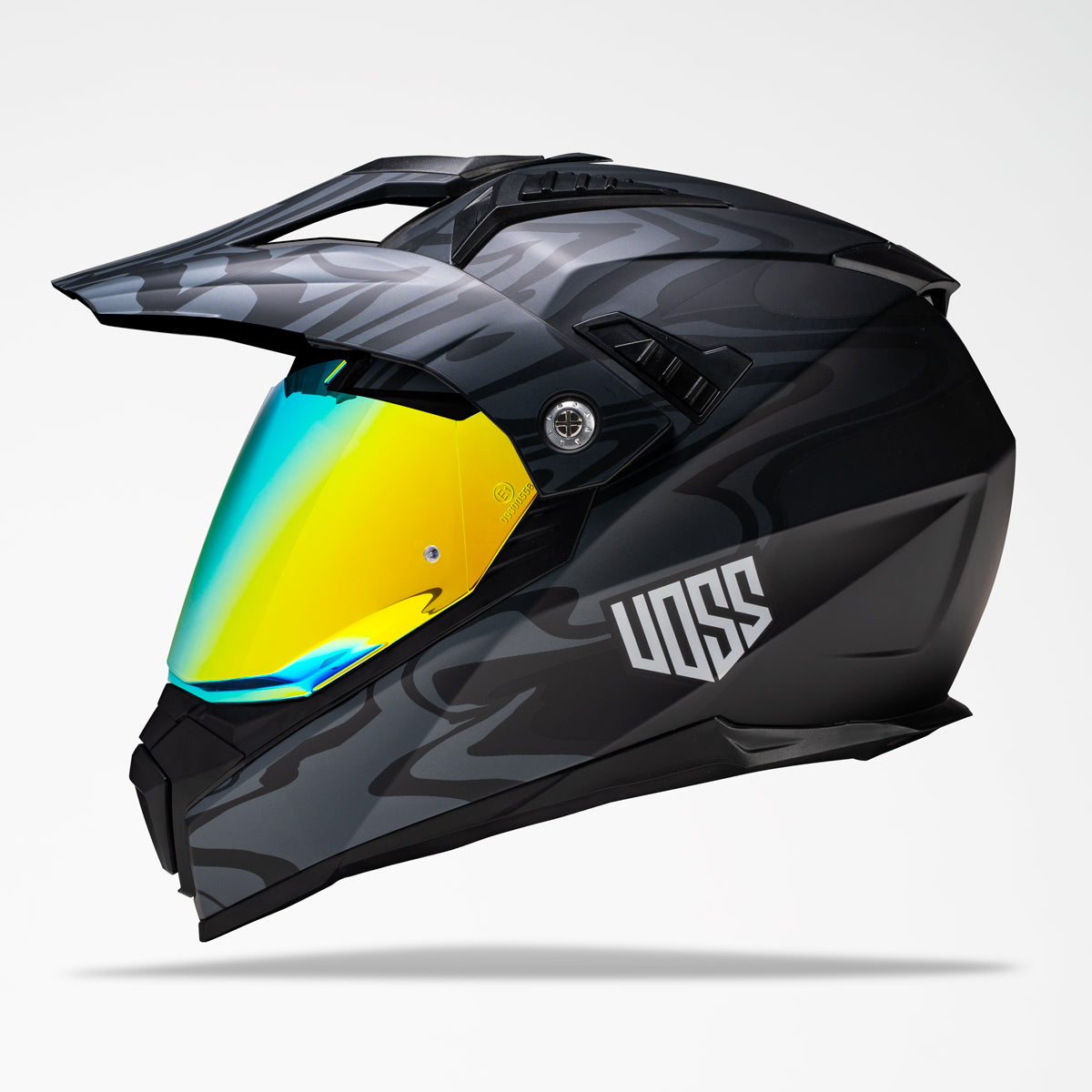Voss 601 D2 Dual Sport Two-Tone Slick Helmet