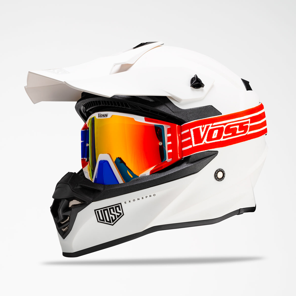 VOSS 801 X1 PRO DIRT WHITEOUT HELMET - Voss Helmets