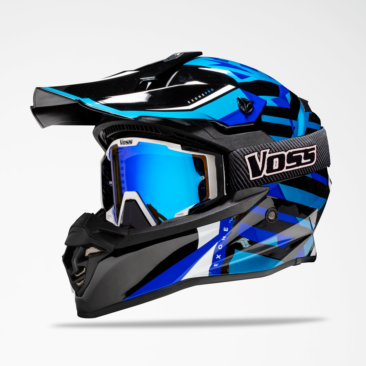 VOSS 801 X1 PRO DIRT BLUE CHIP HELMET - Voss Helmets