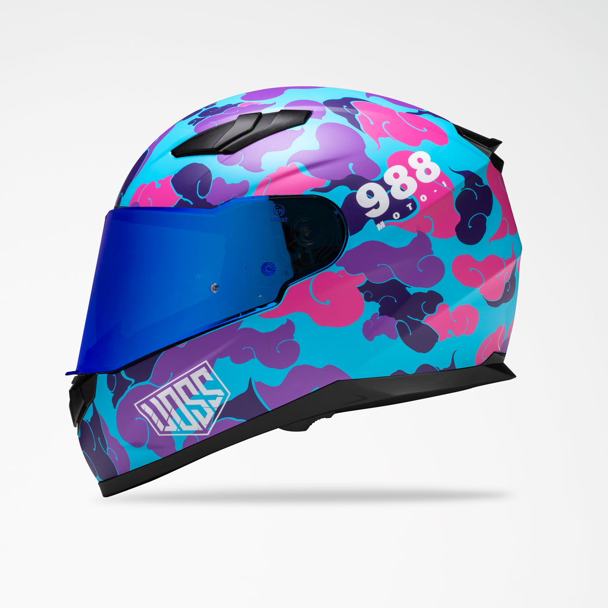 Voss 988 Moto-1 Pink Camo Helmet