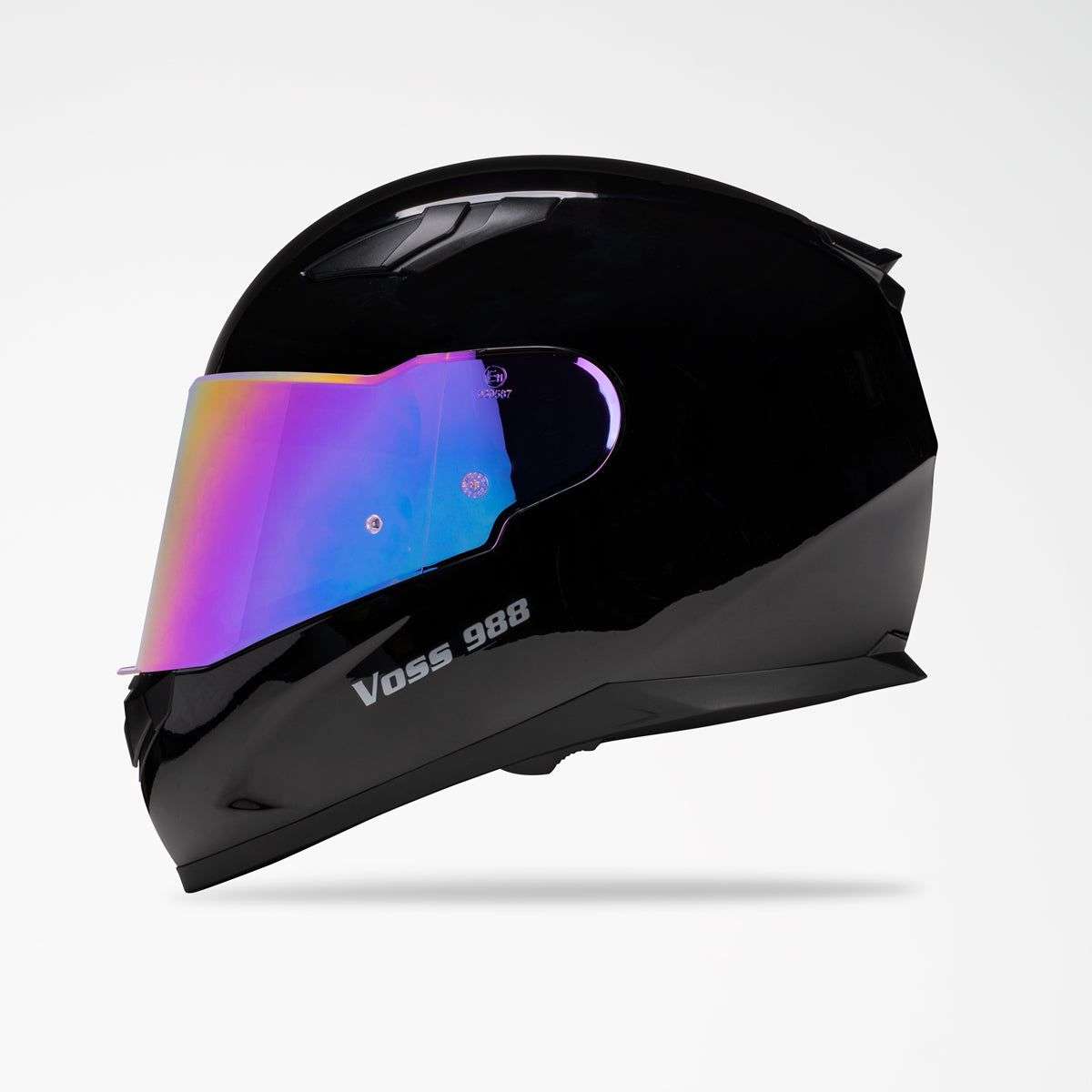 Voss 988 Moto-1 Gloss Black Helmet
