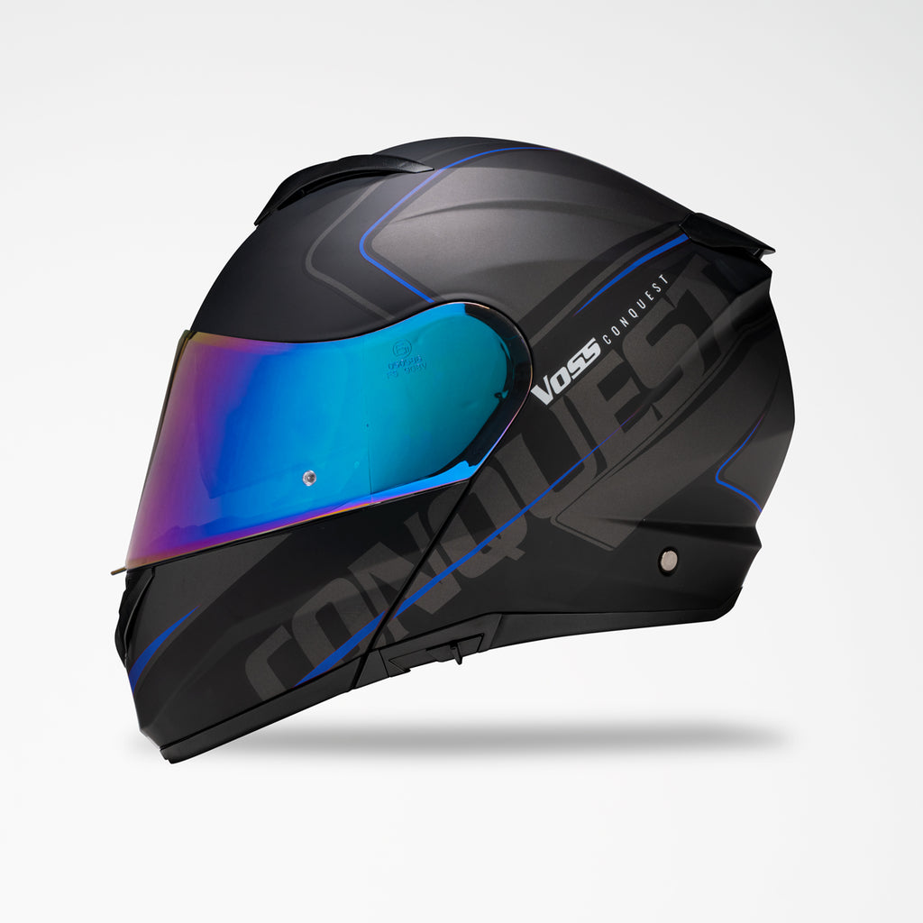 580 Conquest Modular Helmet in Trilogy Blue