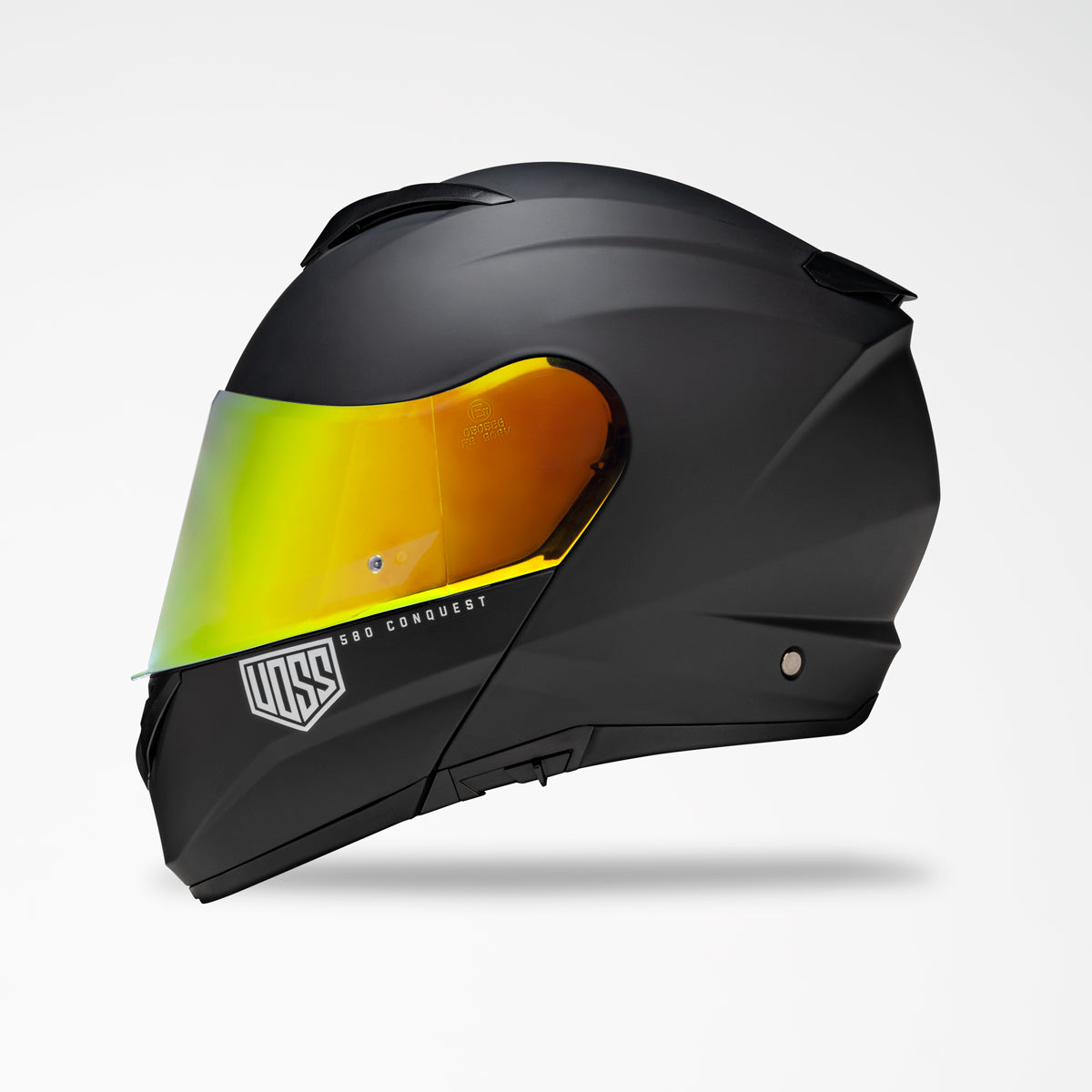 VOSS 580 CONQUEST BLACK HELMET - Voss Helmets