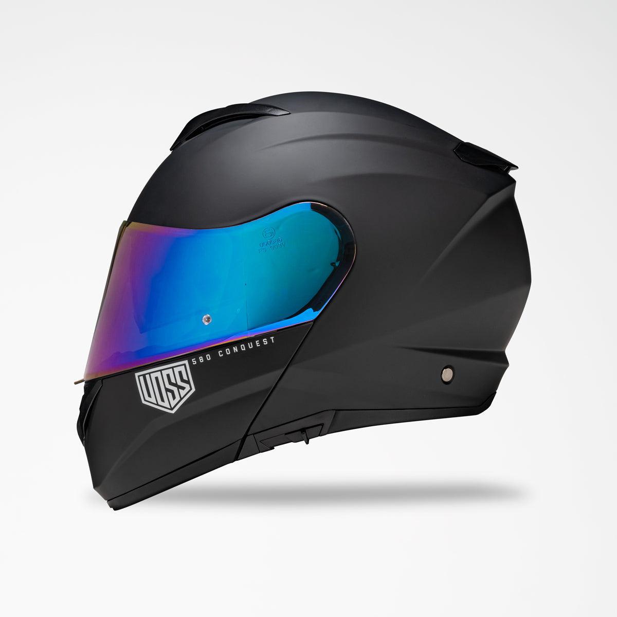 VOSS 580 CONQUEST BLACK HELMET - Voss Helmets