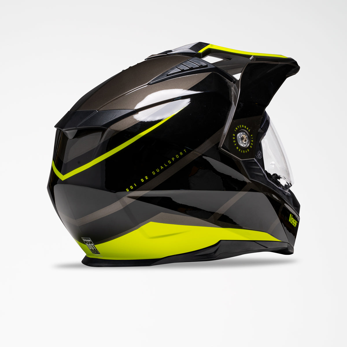 Voss 601 D2 Dual Sport  High-Viz Inertia Helmet