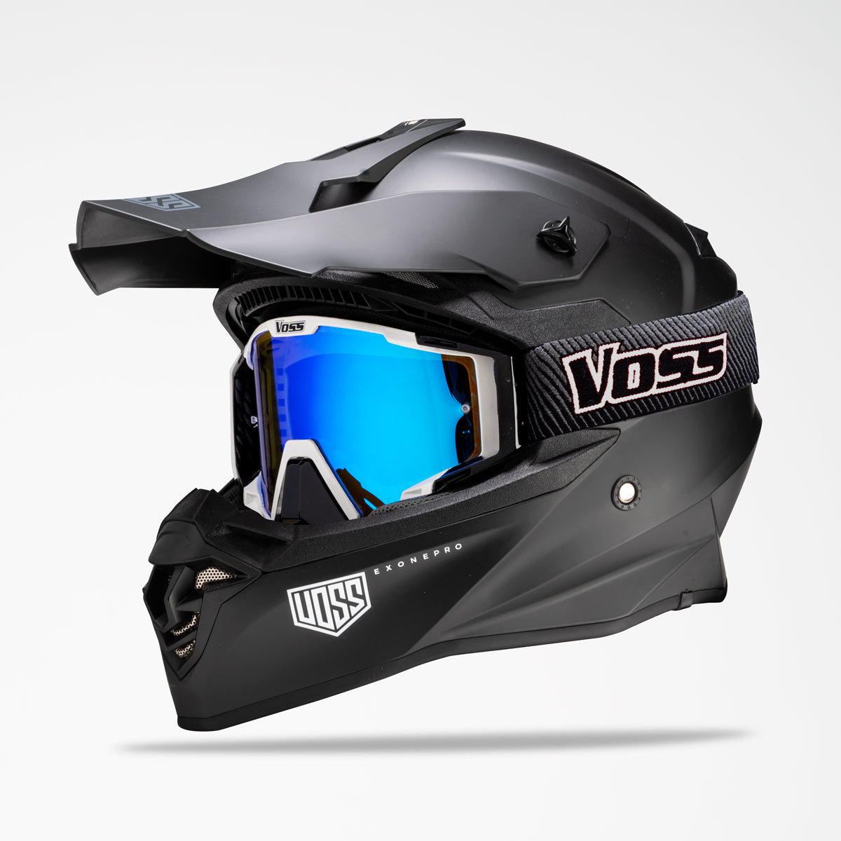 VOSS 801 X1 PRO DIRT BLACKOUT HELMET - Voss Helmets