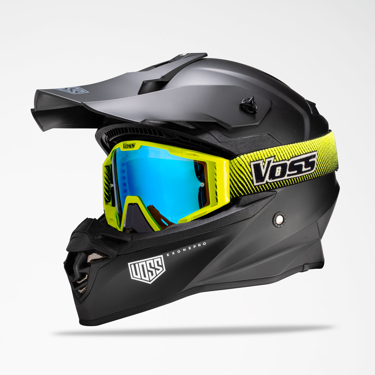 VOSS 801 X1 PRO DIRT BLACKOUT HELMET - Voss Helmets