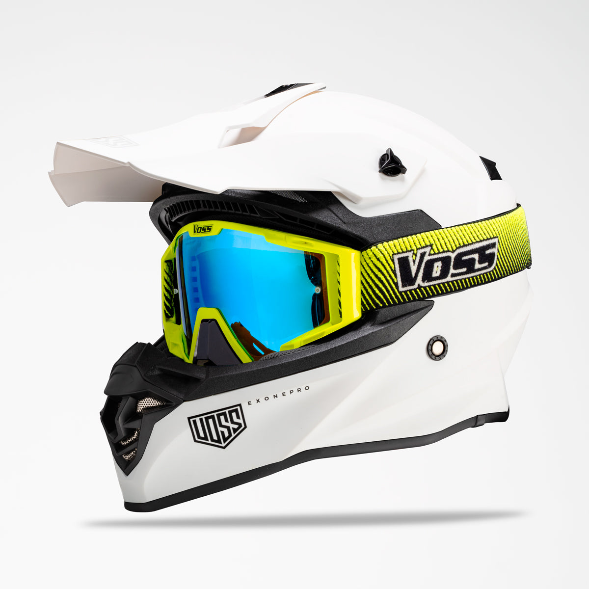 VOSS 801 X1 PRO DIRT WHITEOUT HELMET - Voss Helmets