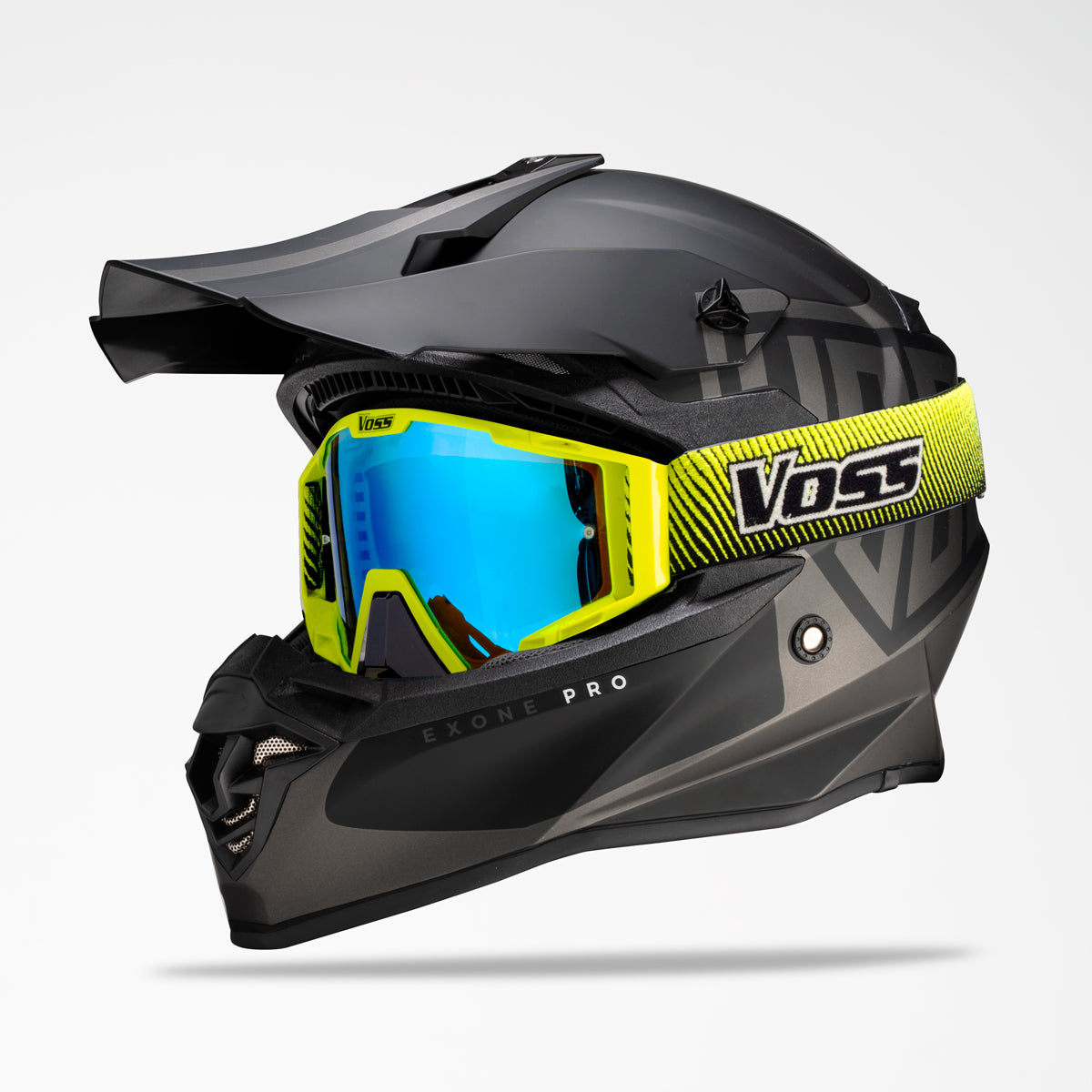 Voss 801 X1 Pro Dirt Triple Black Helmet