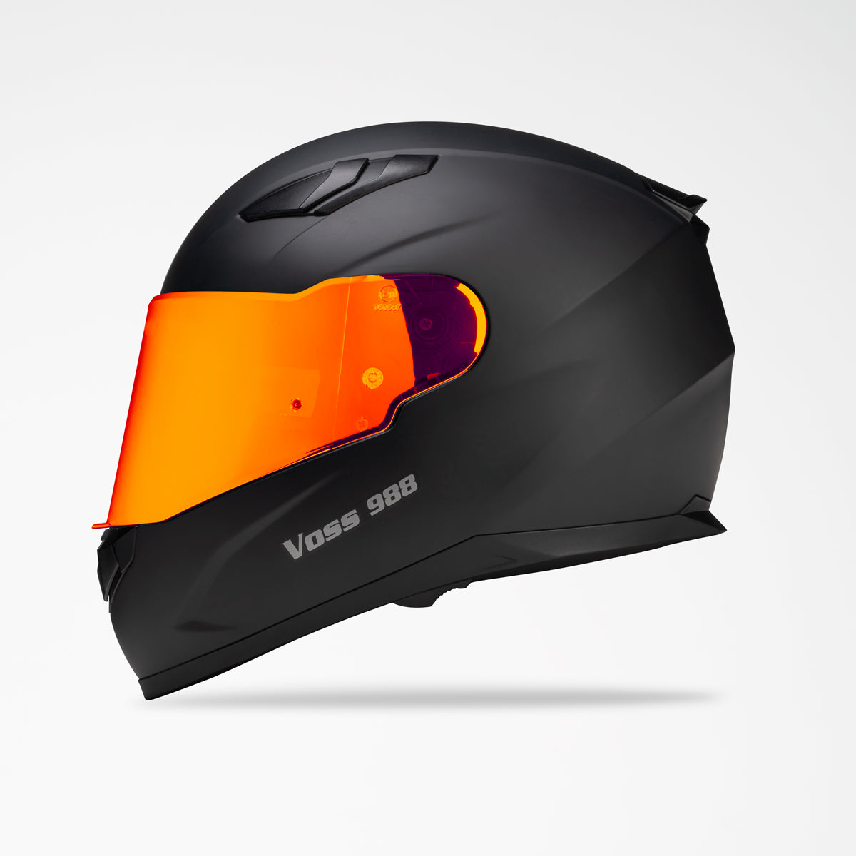 VOSS 988 MOTO-1 MATTE BLACK HELMET - Voss Helmets