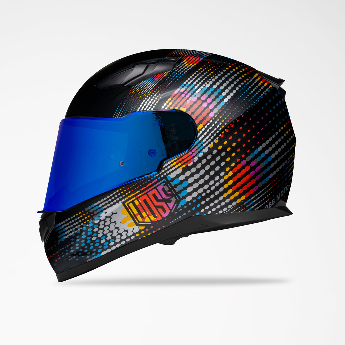 Voss 988 Moto-1 Metal Fractal Helmet