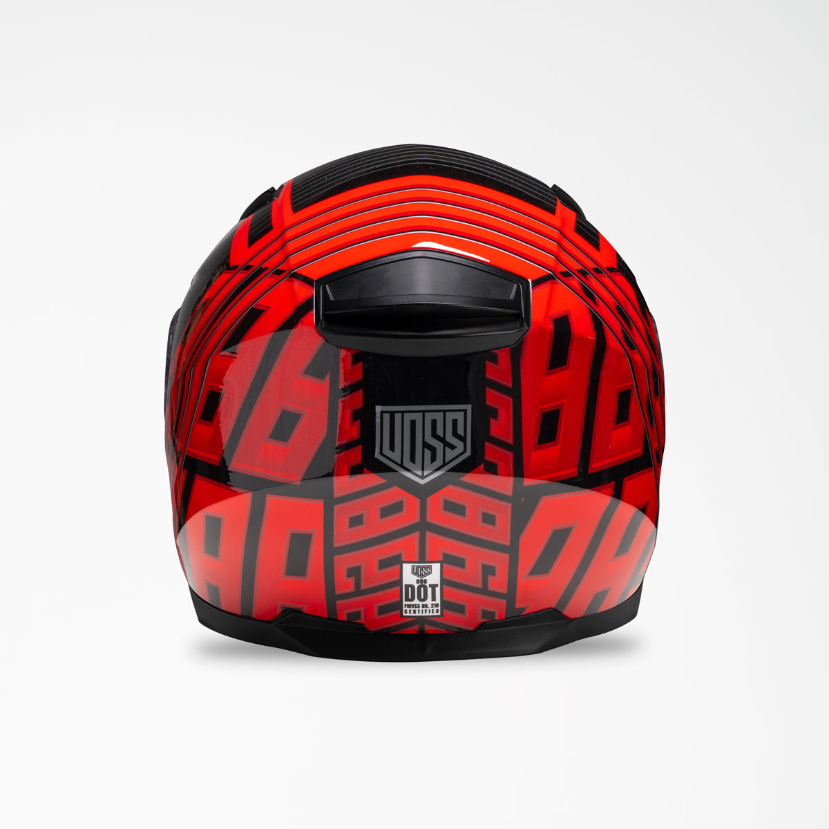 Voss 988 Moto-1 Echo Red Helmet