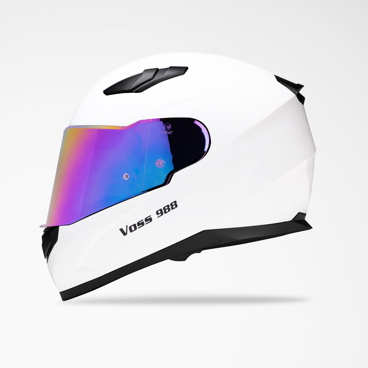 VOSS 988 MOTO-1 WHITE HELMET - Voss Helmets