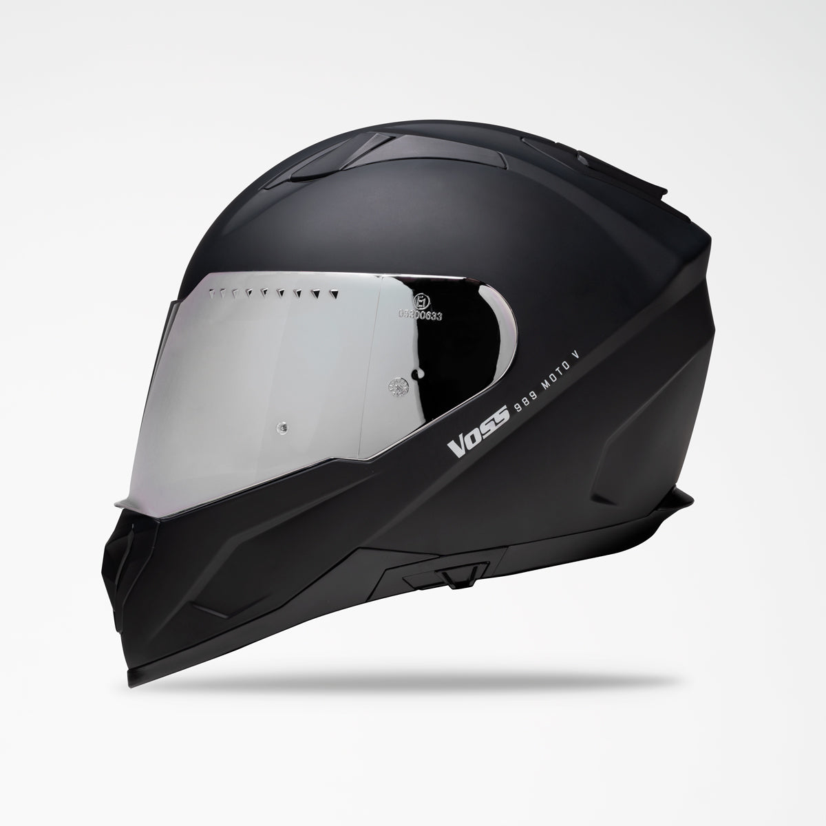 Voss 989 Moto-V Matte Black Helmet