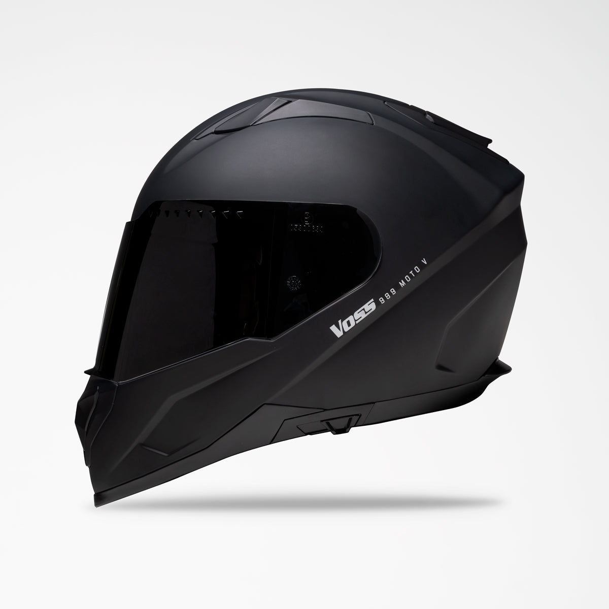 VOSS 989 MOTO-V MATTE BLACK HELMET - Voss Helmets