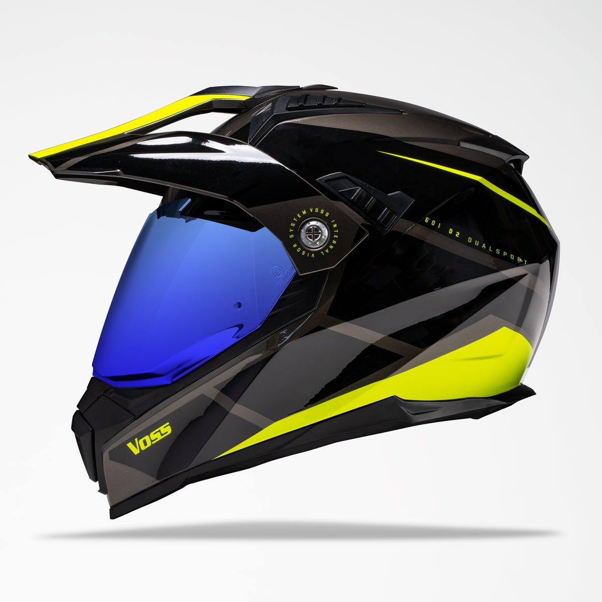 Voss 601 D2 Dual Sport  High-Viz Inertia Helmet