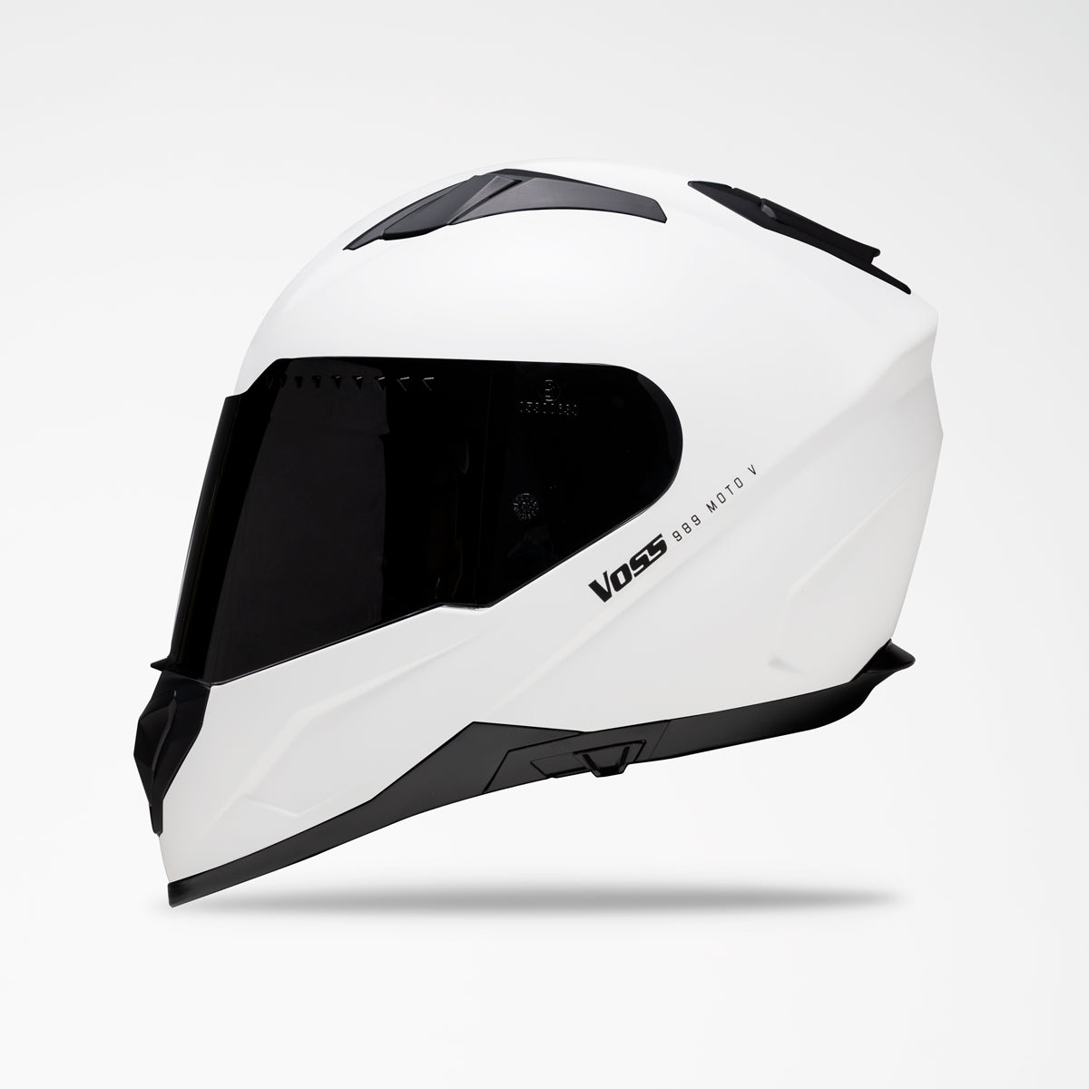 VOSS 989 MOTO-V MATTE WHITE HELMET - Voss Helmets