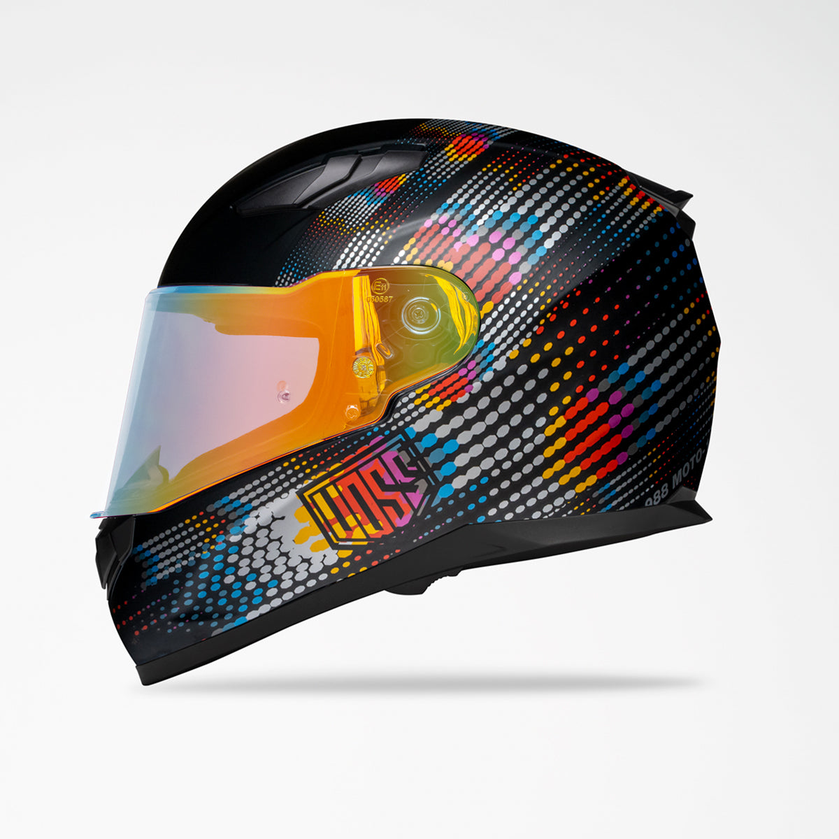 Voss 988 Moto-1 Metal Fractal Helmet