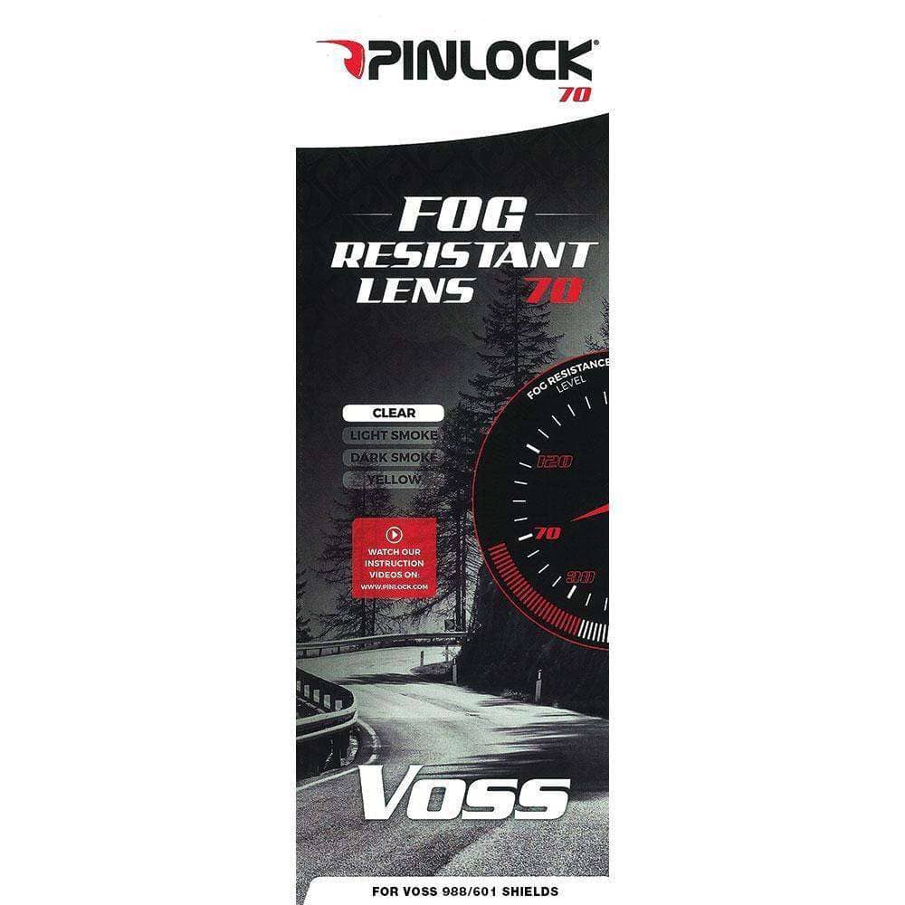 VOSS 601 D2 DUAL SPORT P70 ANTI-FOG PINLOCK LENS INSERT - CLEAR - Voss Helmets